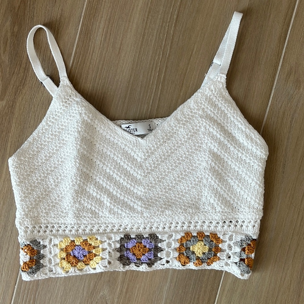 Hollister knit crop top